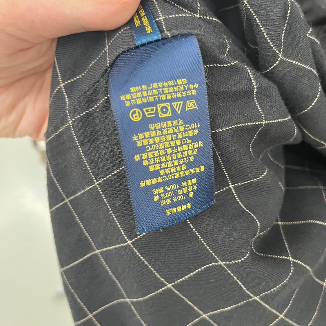 폴로 랄프로렌 블랙 블루종 자켓 상품이미지5