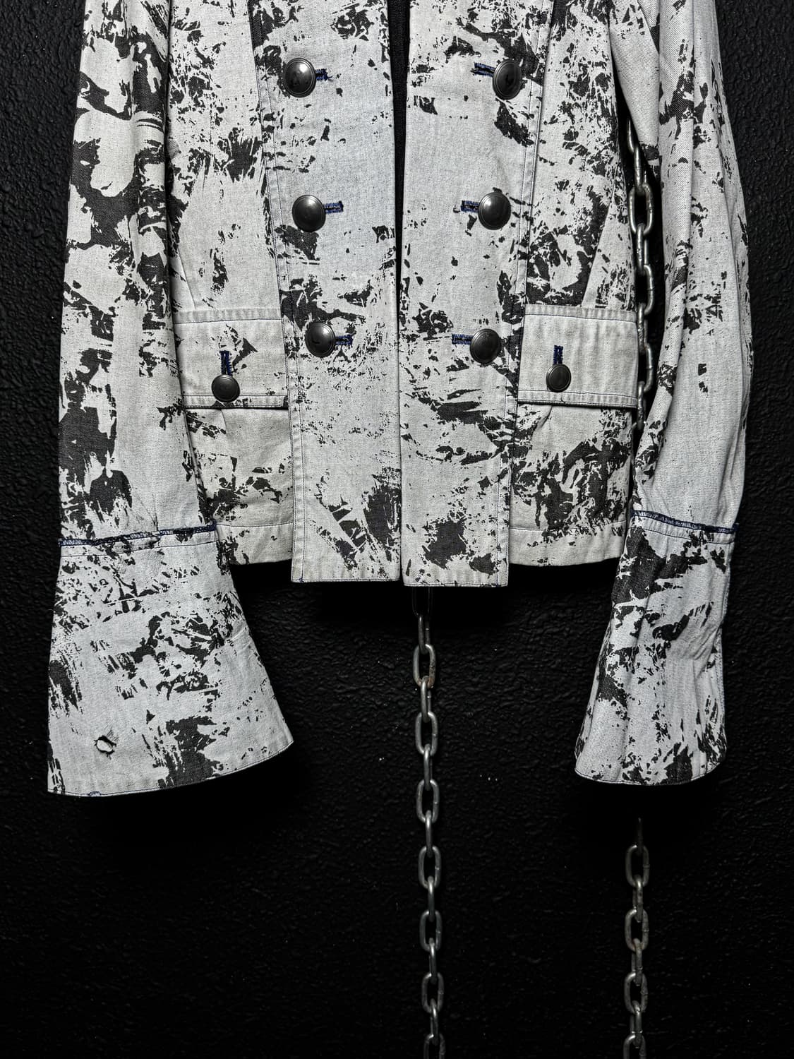 White Coated Cracked Napoleon Jacket 상품이미지3