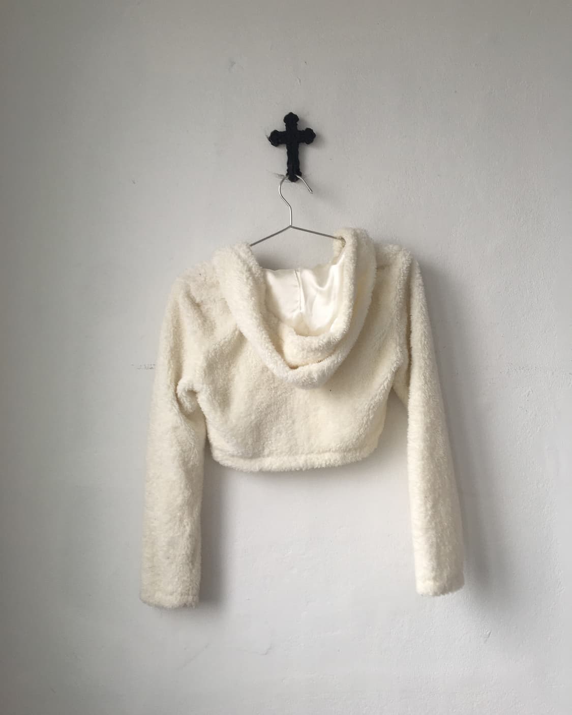 Tralala pom pom fake fur hood cardigan 상품이미지2