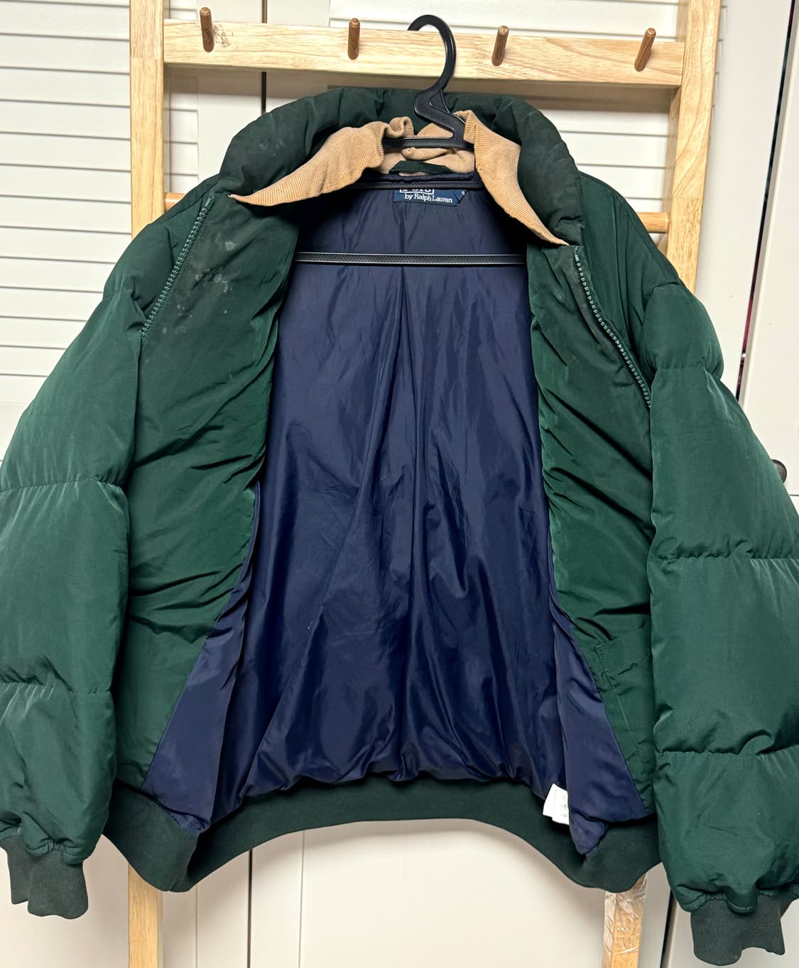 폴로 랄프로렌 푸퍼 딥그린 숏 패딩 자켓 상품이미지5