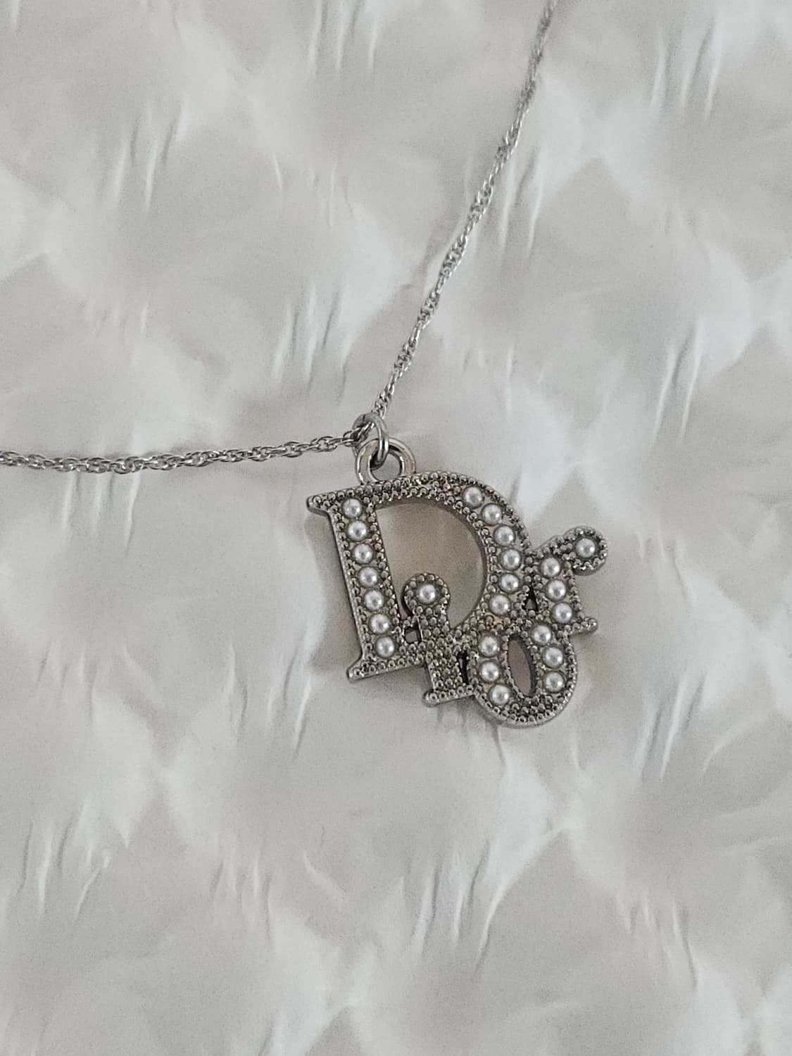 925실버 디올 정품 빈티지 업사이클링 목걸이 상품이미지2