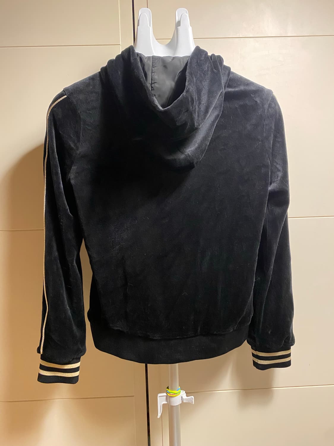 카스텔바작 벨벳 후드집업 블랙 상품이미지5