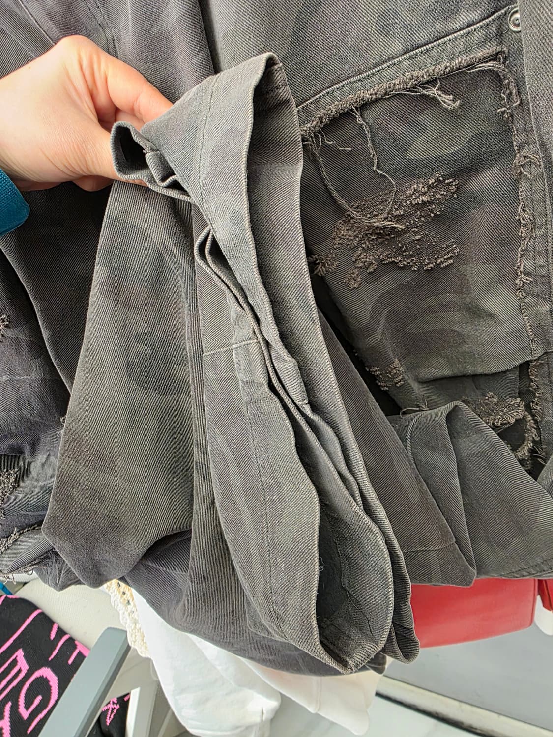 이티씨이 etce 디스트로이드 카고 팬츠 L 상품이미지4