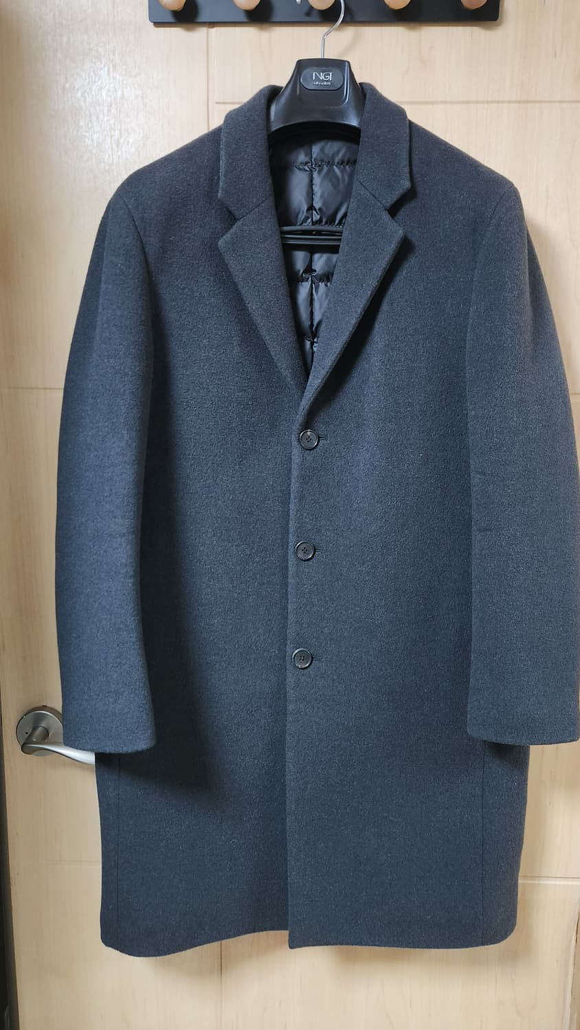 남성 클럽모나코 캐시미어 혼방 덕다운 퀄팅 코트 넉넉 105 상품이미지1
