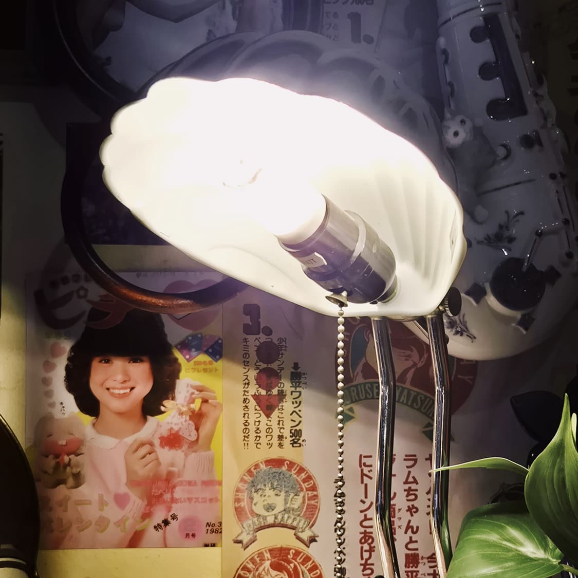 80s 오리지널 대왕 조개 벙커 스탠드 램프 상품이미지10