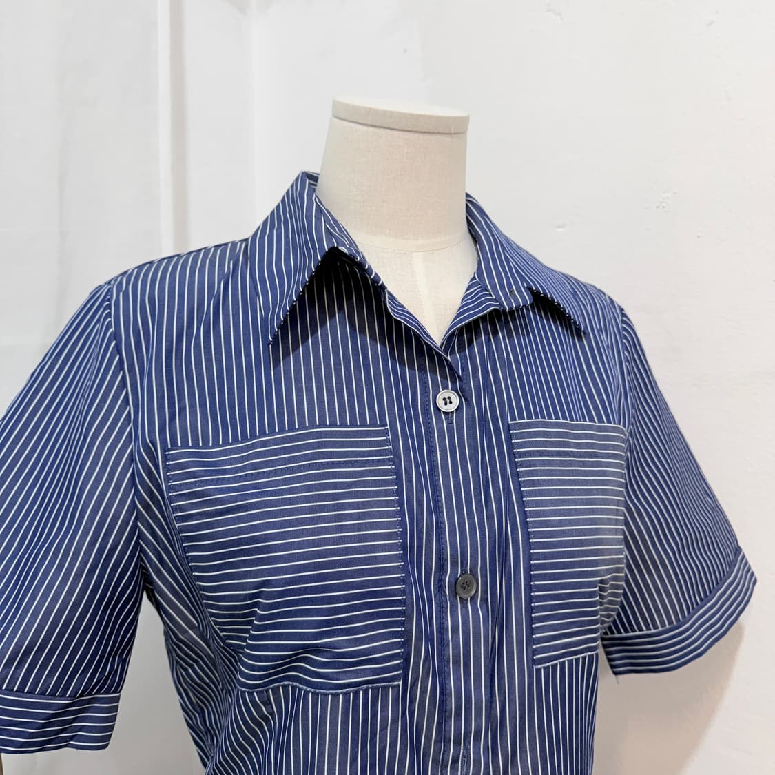 줄무늬 스트라이프 반팔셔츠원피스 롱원피스 4457 상품이미지2