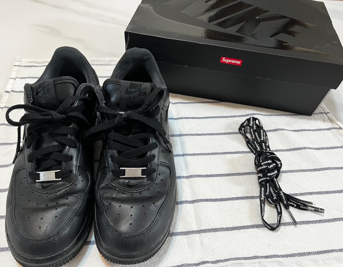 나이키 슈프림 에어포스 블랙 상품이미지1