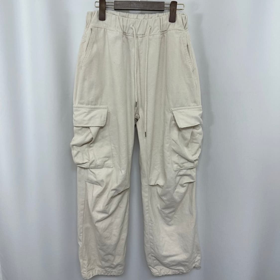 보세 남자 면100% 밴딩 바지 아이보리 FREE 상품이미지1