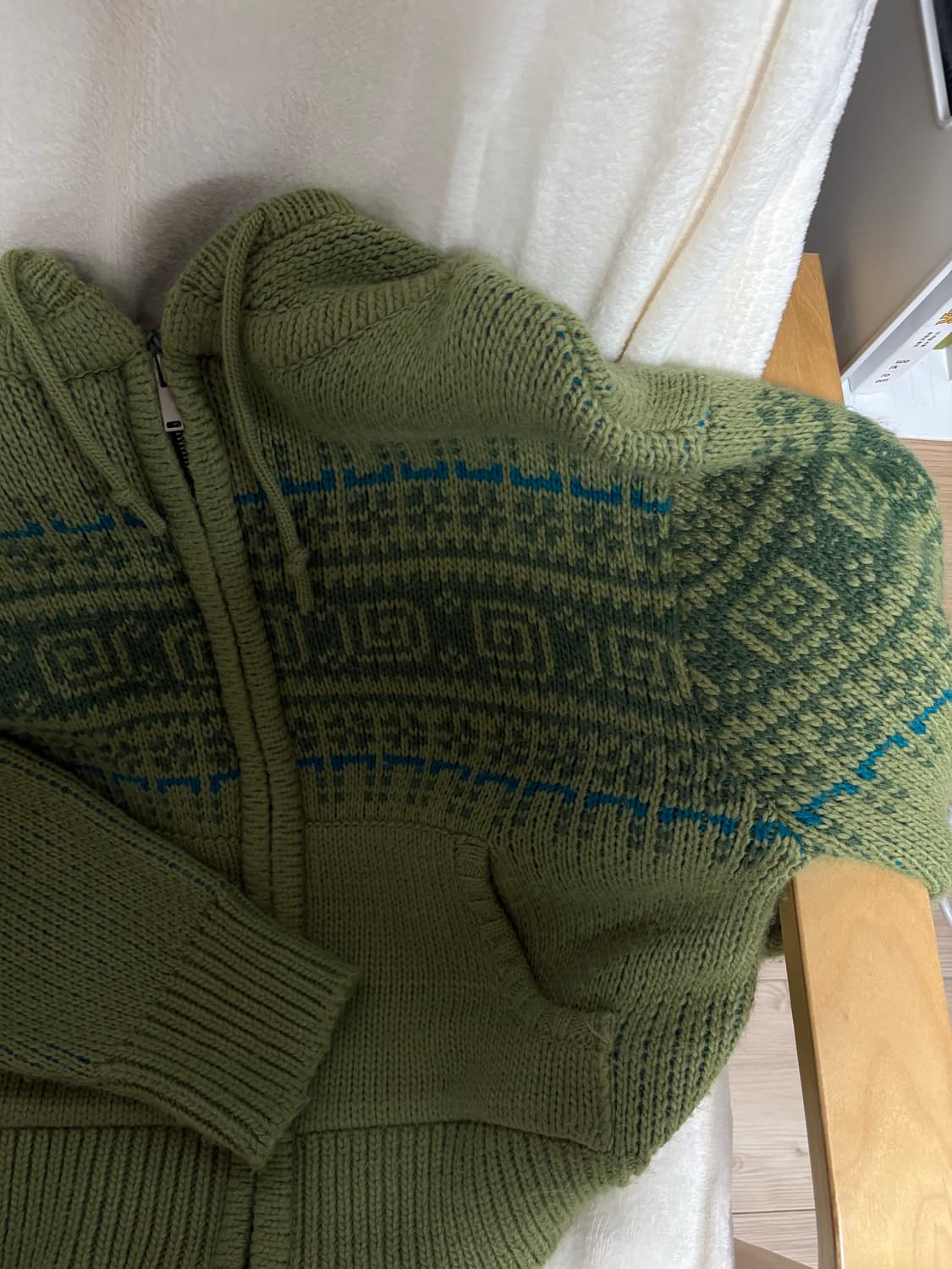 엔조블루스 노르딕 니트 집업후디 상품이미지3