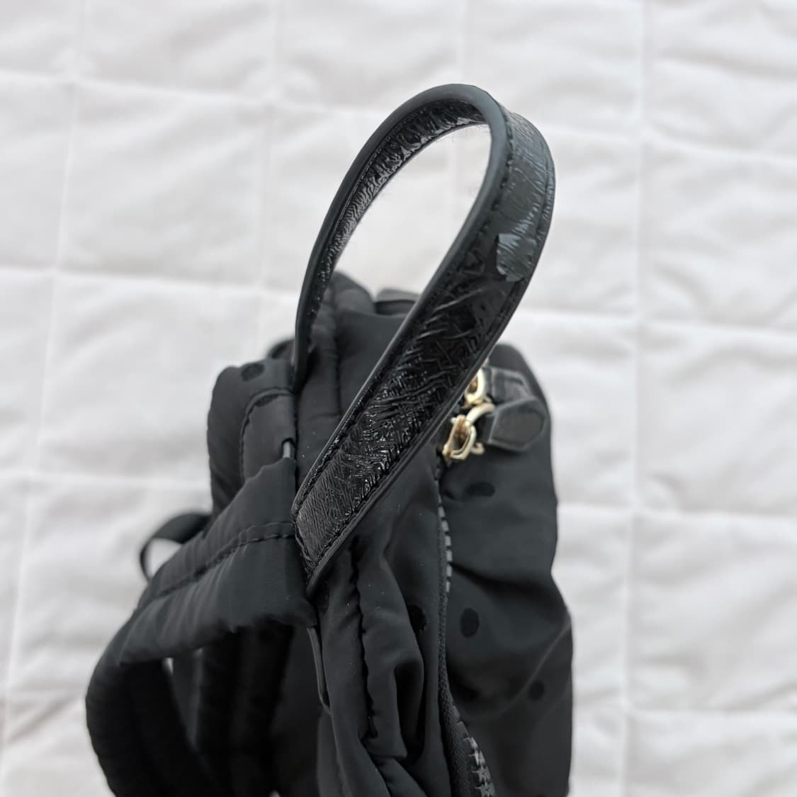 y’saccs 도트 블랙 미니 백팩 배낭 상품이미지6