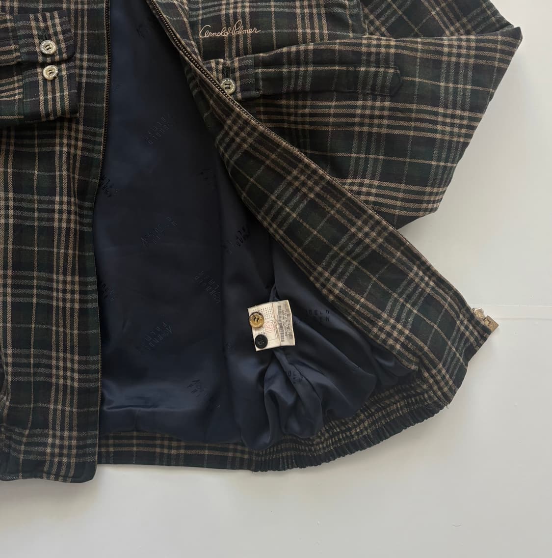 아놀드파머 체크 블루종 점퍼 상품이미지5