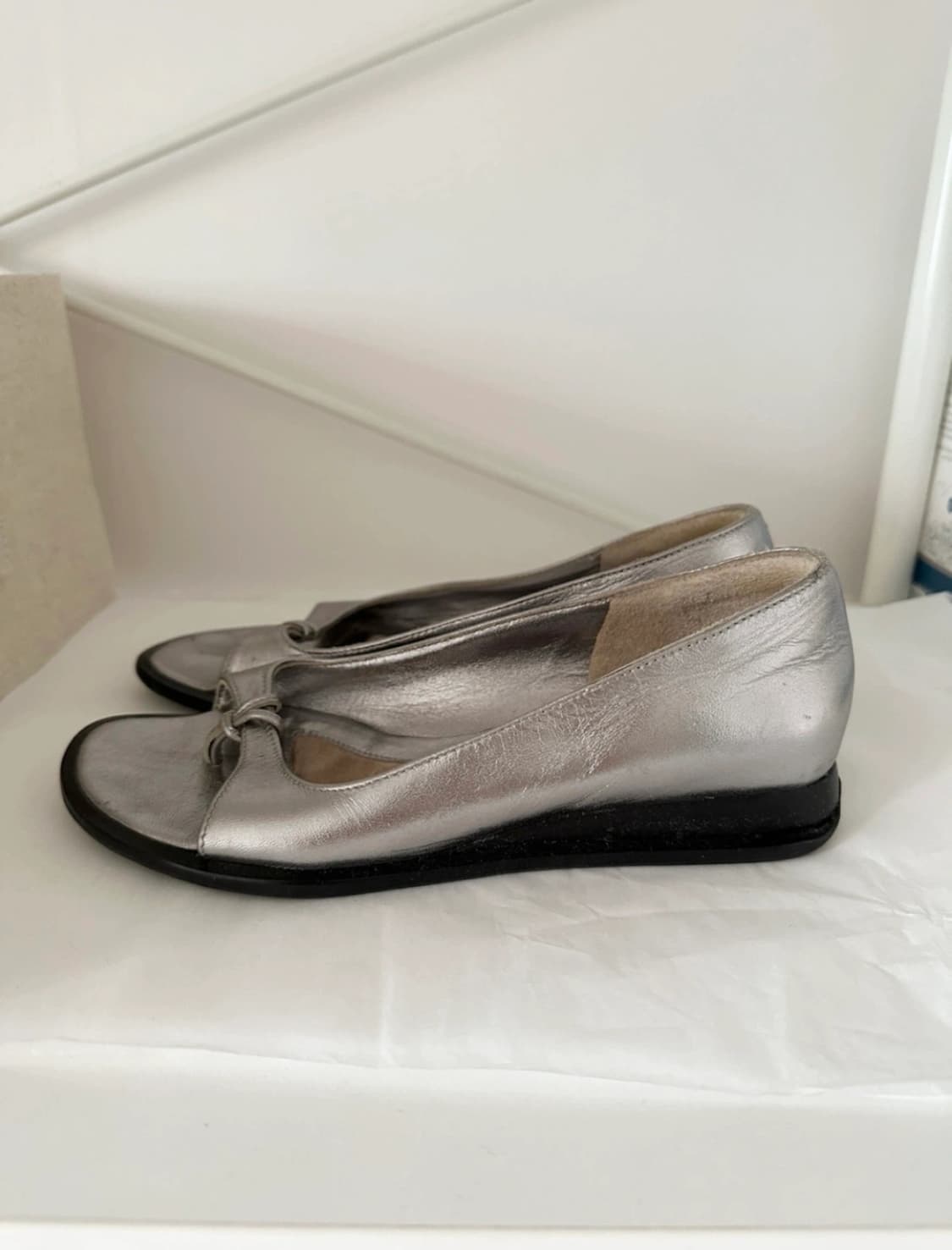 VIA SPIGA. Silver Leather Sandal 상품이미지3
