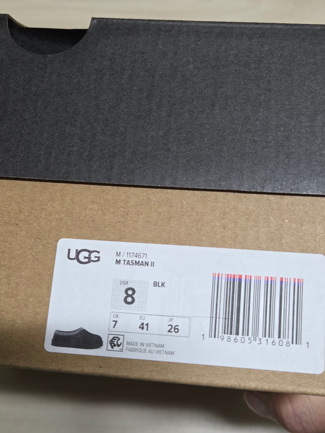 어그 타스만2 블랙 260 상품이미지3