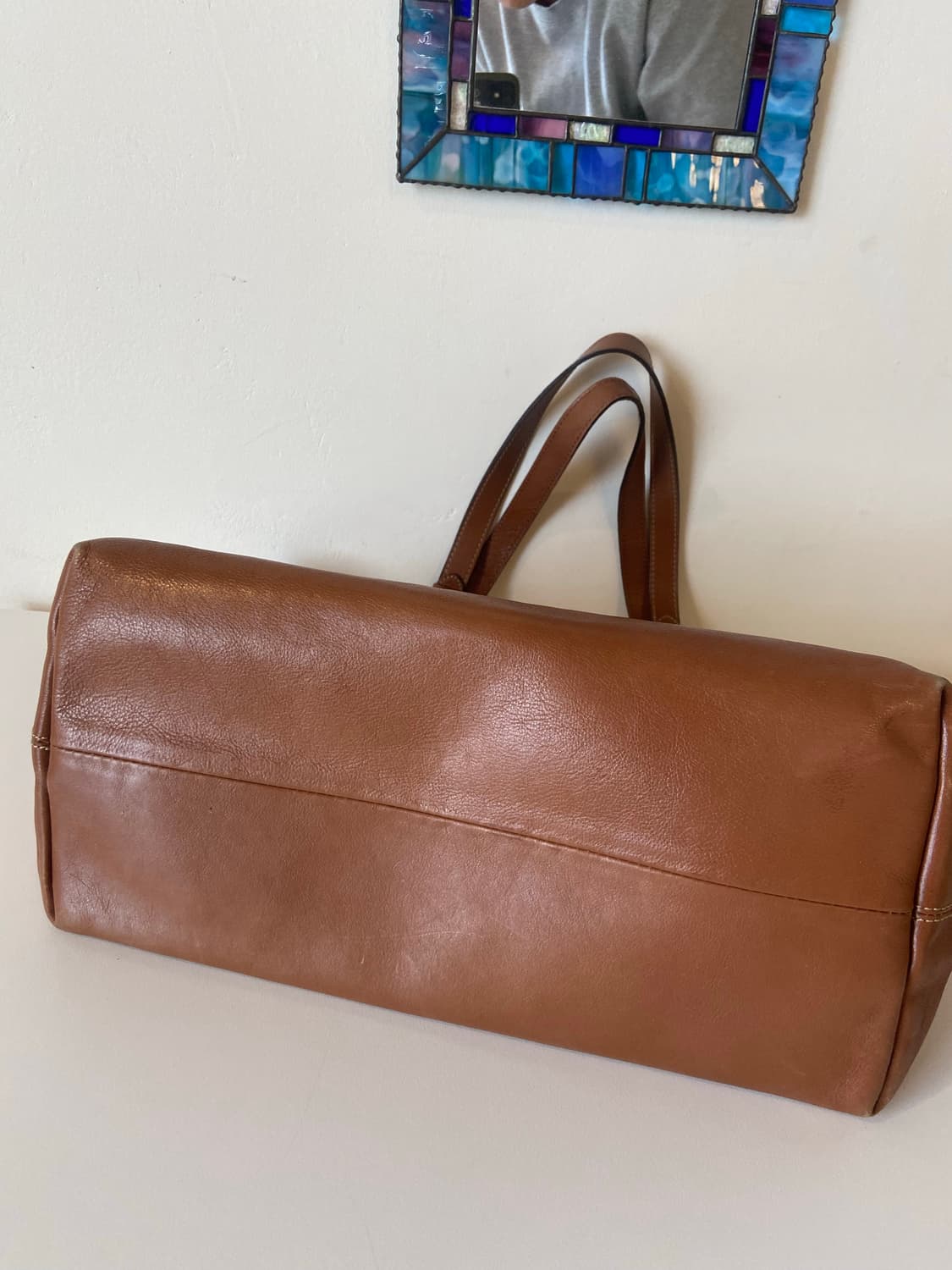 빈폴 가죽 숄더백 토트백 상품이미지4