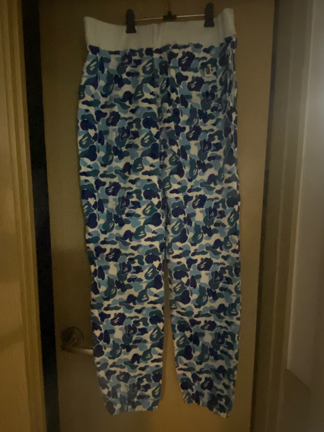 베이프 BAPE ABC 카모 블루 스웻팬츠 Abathing Ape 2XL 상품이미지7