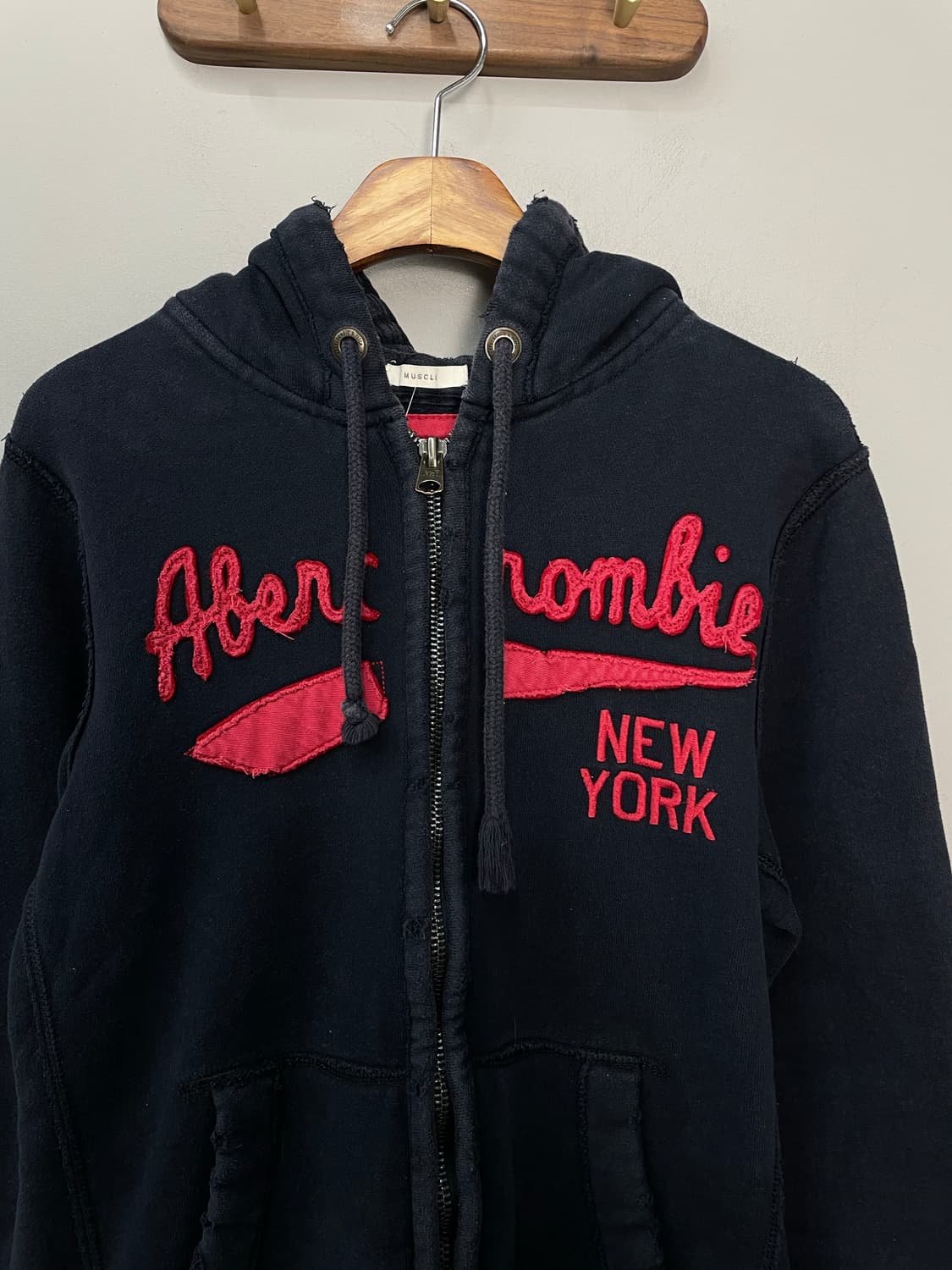 아베크롬비 빅로고 네이비 후드집업 H1658 상품이미지3