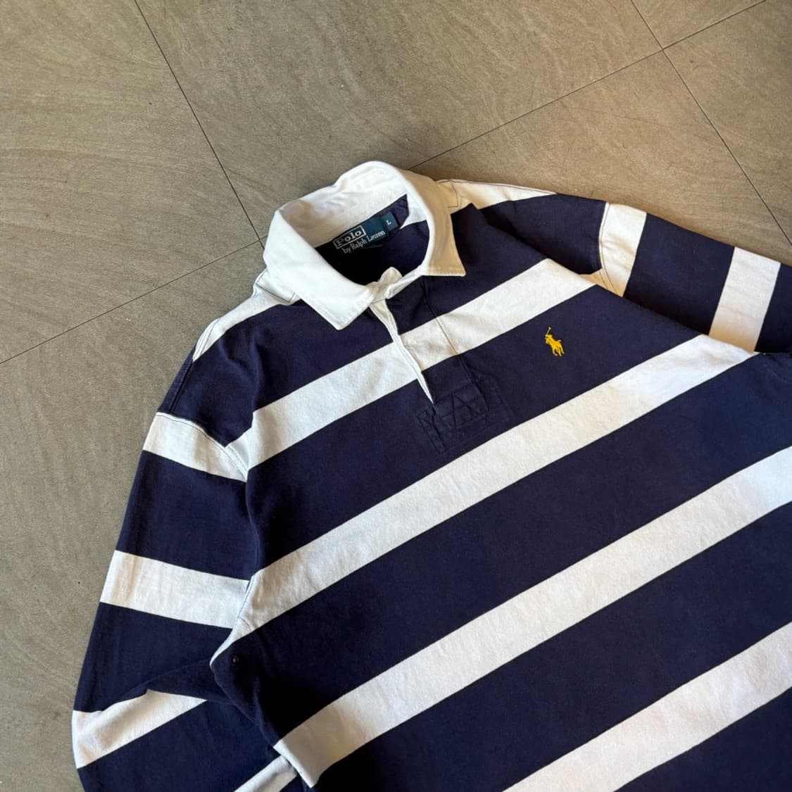 폴로 정품 스트라이프 럭비 pk 티셔츠  상품이미지2