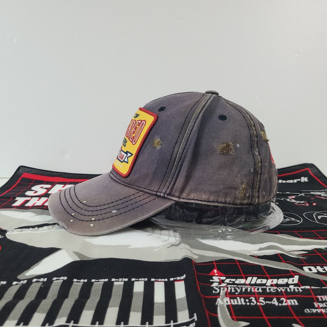 디스퀘어드2 빈티지 데미지 워싱 썬페이딩 모자 볼캡 상품이미지5