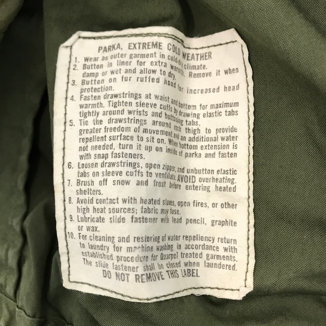 미군 오리지널 m65 피쉬테일 야상 [M] 상품이미지5