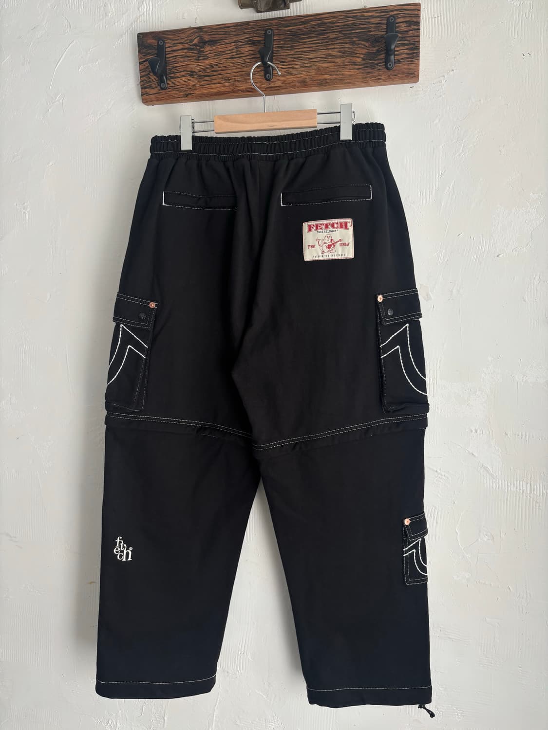 True Religion X Fetch® 트루릴리전 페치 블랙 카고 팬츠 상품이미지7