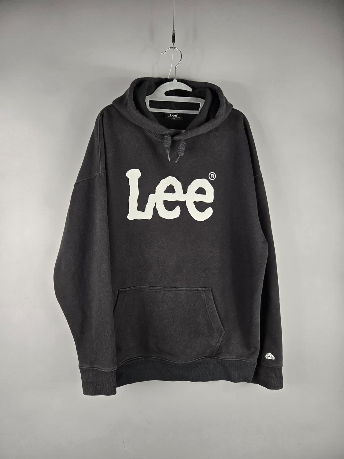 [무료배송]LEE 리 XL 오버핏 블랙 스웨트 후드 티셔츠 상품이미지1