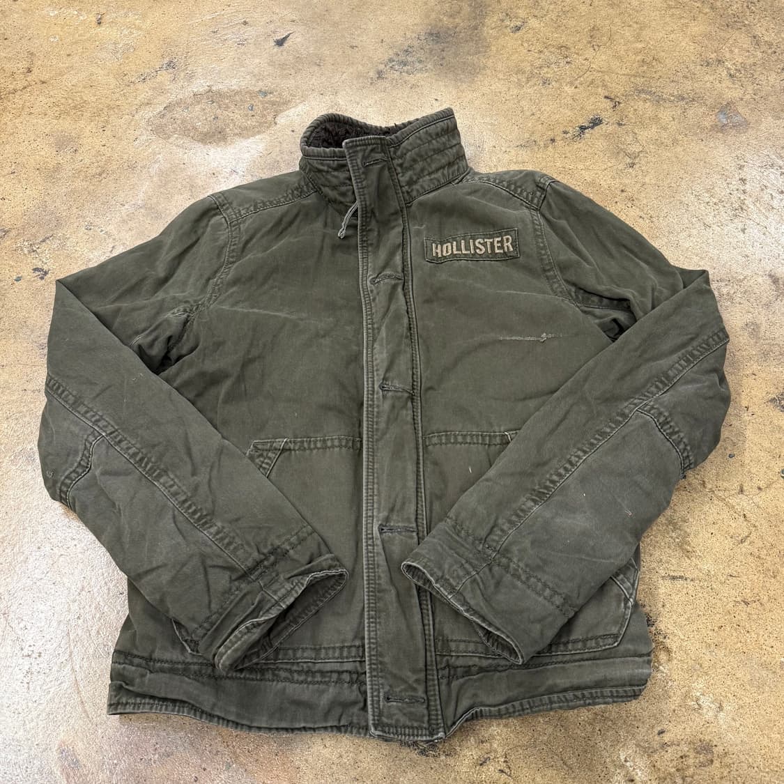 홀리스터 카키 울프 집업 자켓  상품이미지2