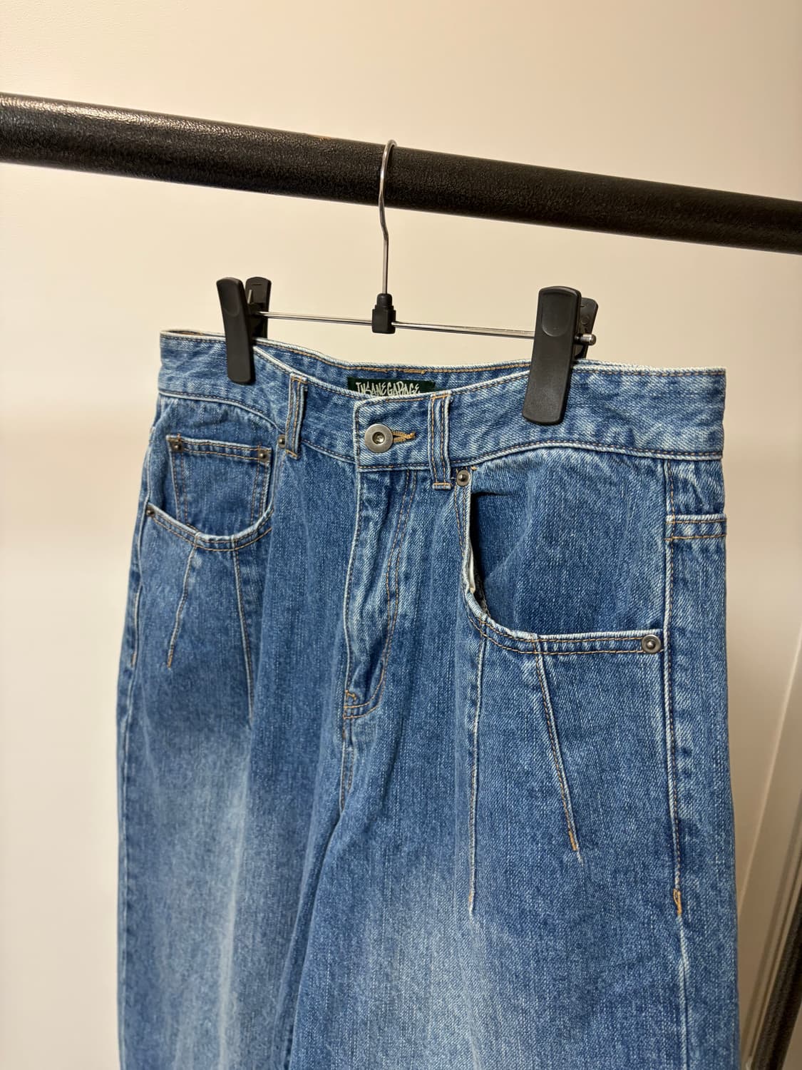 (30) 인세인개러지 x 슬로우 보이 콜라보 벌룬핏 데님 팬츠 상품이미지4