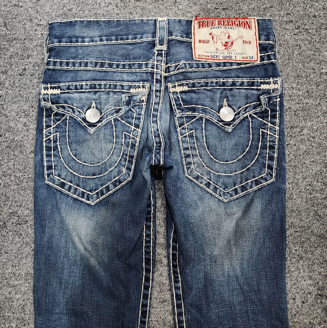 트루릴리젼 RICKY SUPER T 리키슈퍼티 스티치 데님팬츠 바지 28 상품이미지4