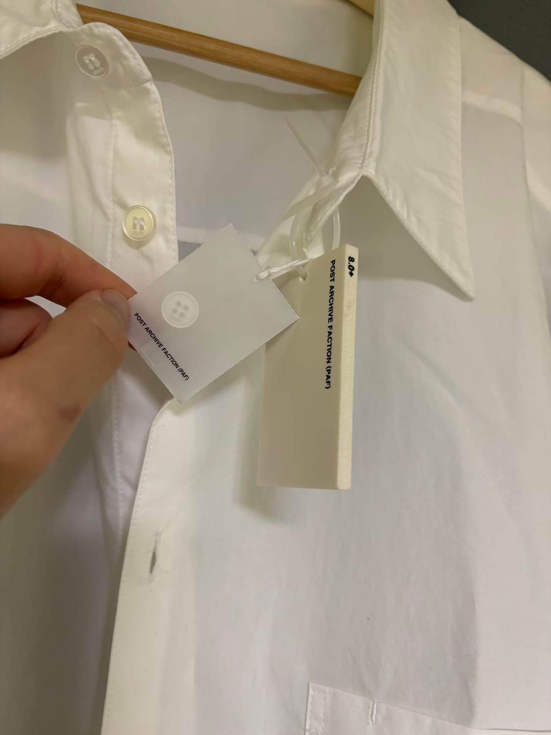 포스트아카이브팩션 셔츠 화이트 L (아카이브) 상품이미지3