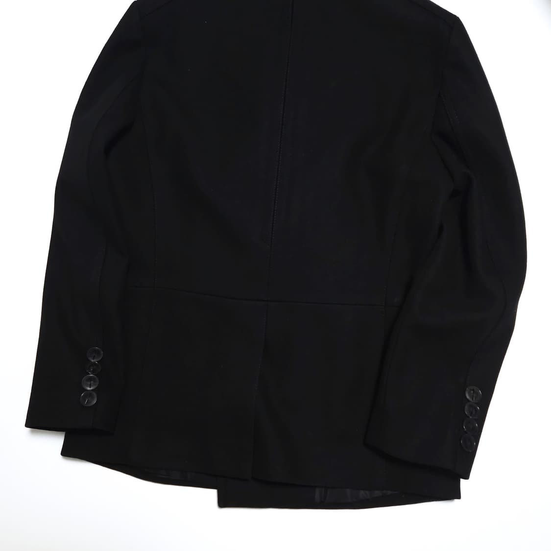 우영미 더블 브레스트 울 피코트 블랙 상품이미지5