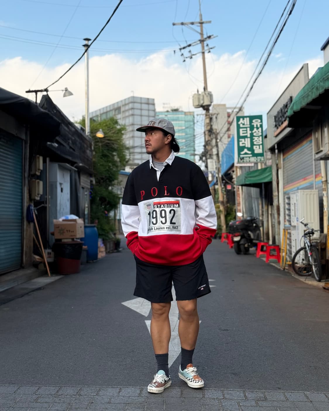 폴로 랄프로렌 윈터 스타디움 1992 클래식핏 럭비셔츠 XL 상품이미지7