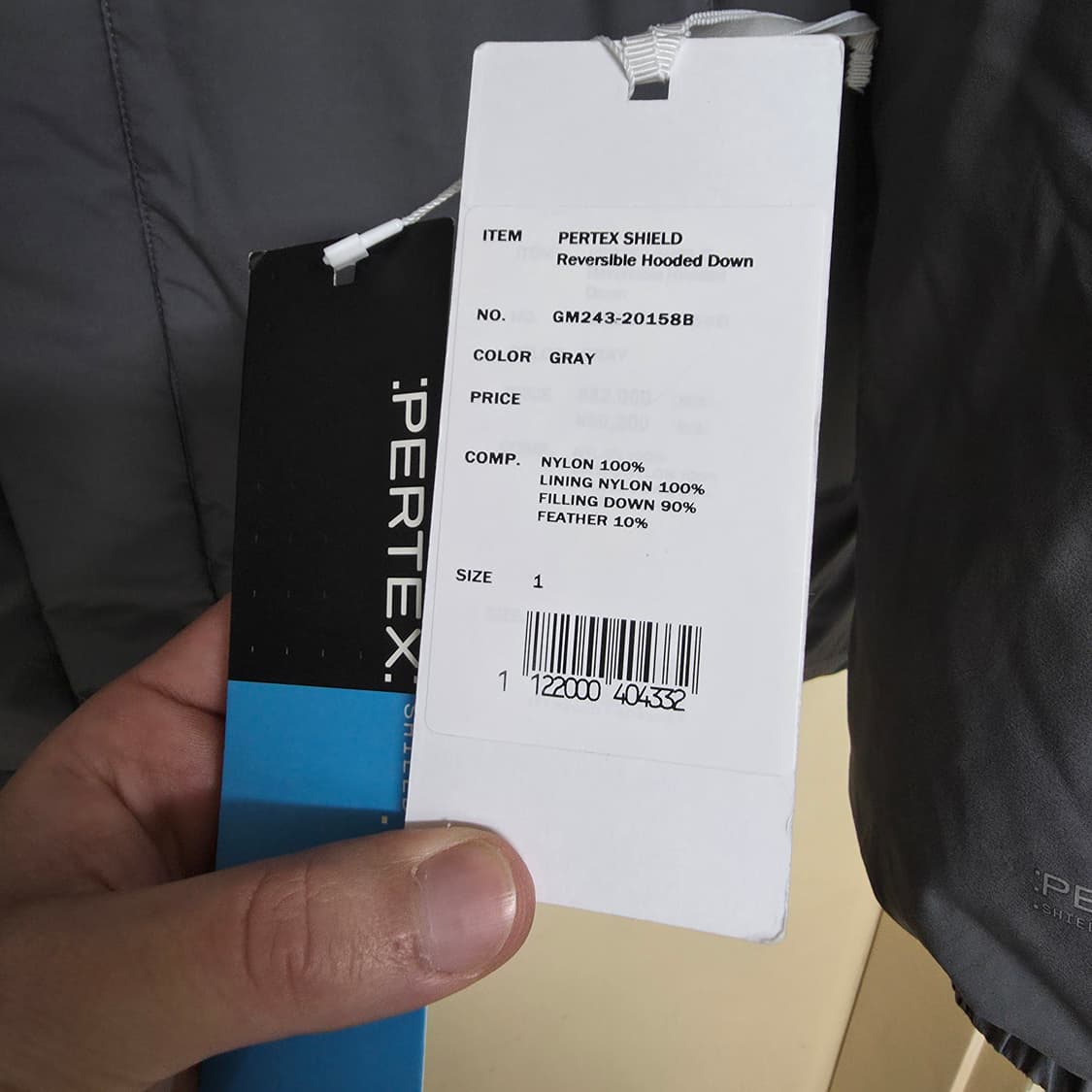 [1] 그라프페이퍼 퍼텍스 쉴드 리버시블 후디드 다운 패딩 상품이미지8