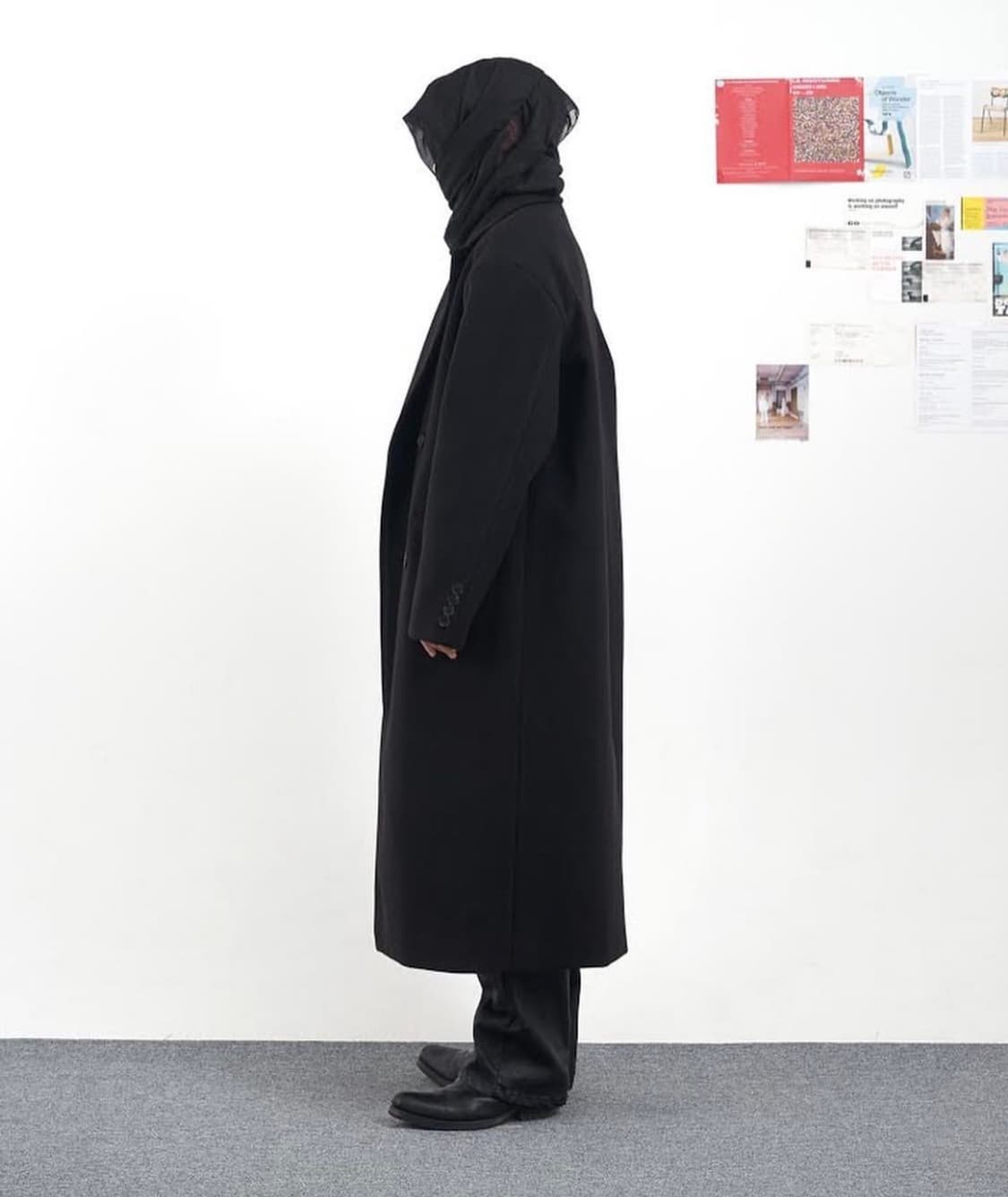 Object Service 더블 브레스티드 울 코트 상품이미지2