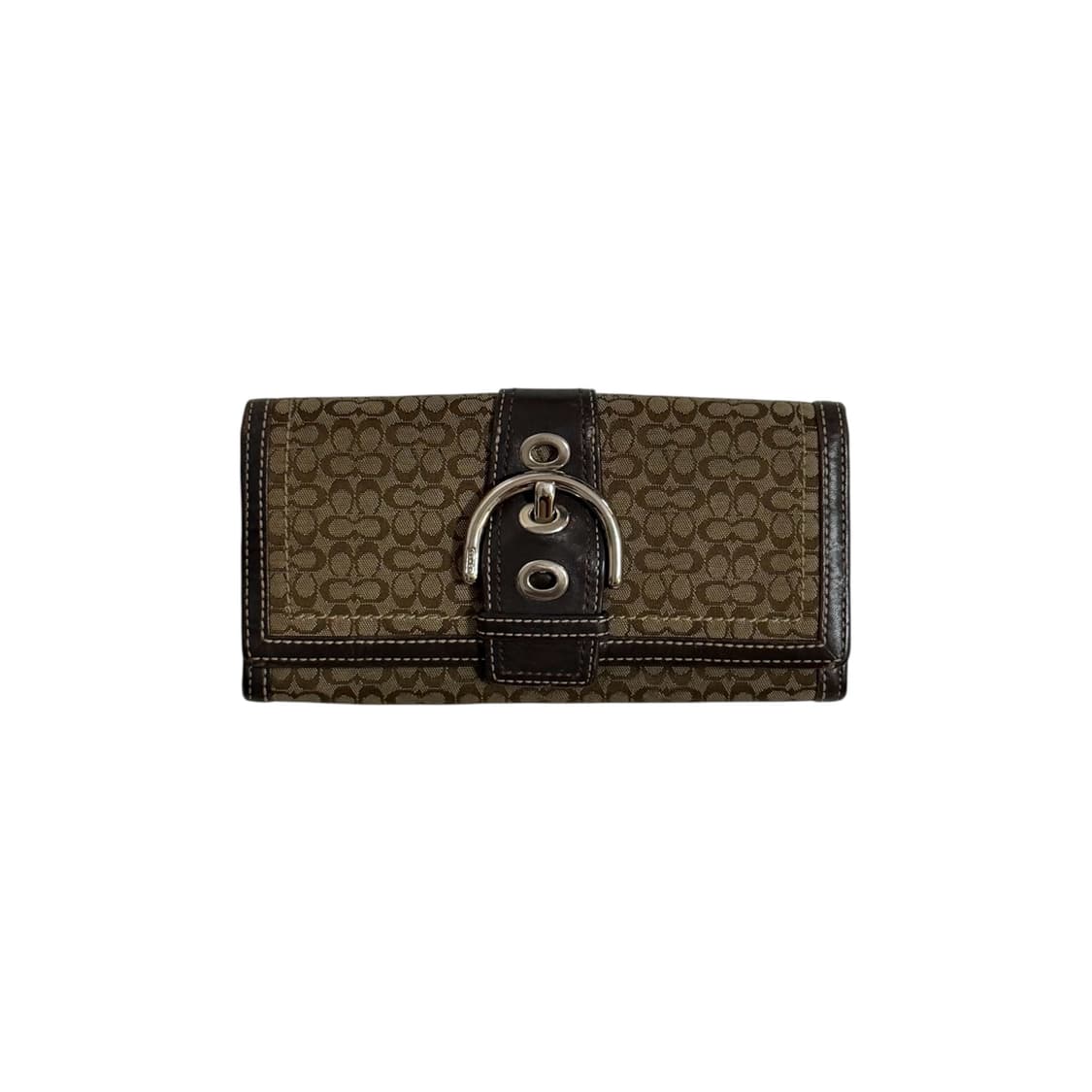 00s 코치 Y2K 시그니처 자카드 장지갑 상품이미지1