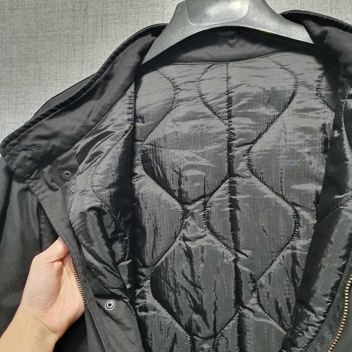 라퍼지스토어 남성 M65 덕다운 피쉬데일 숏 파카 상품이미지6