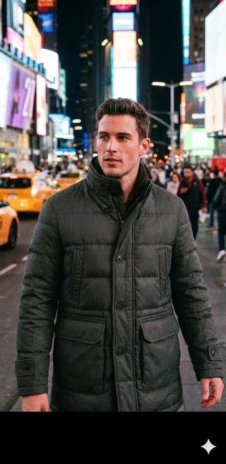 앤드류마크 남성 천연양가죽 구스다운 패딩 코트 (100사이즈) 상품이미지2