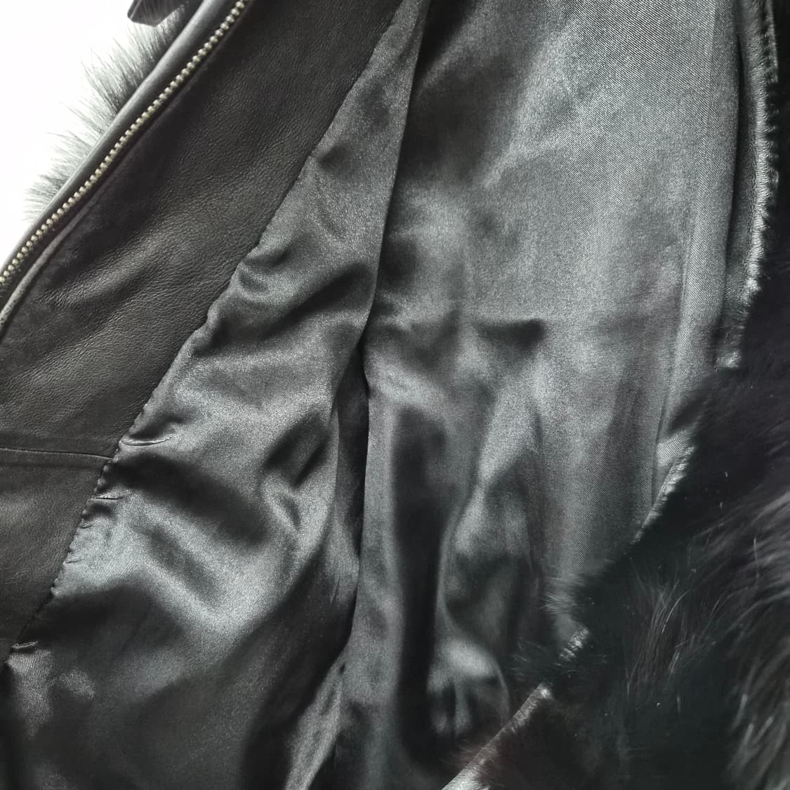 폭스 블랙 퍼 자켓 여성 77 상품이미지4