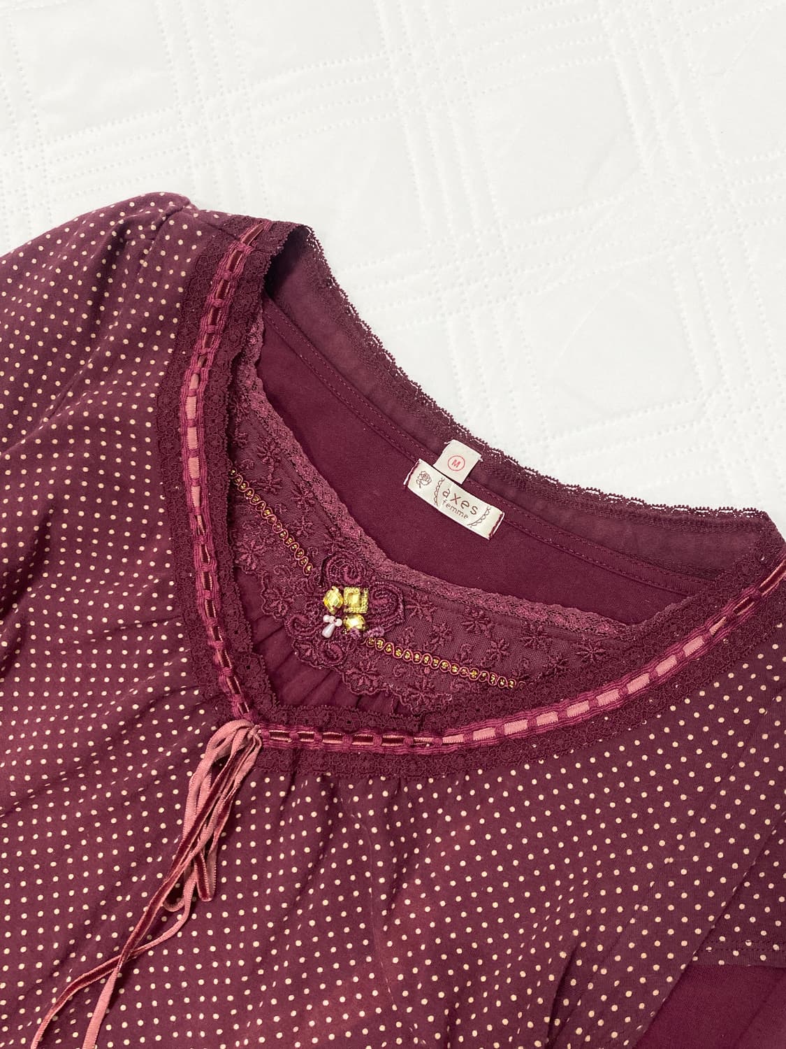 ꒰ঌ 체리와인 🍒 도트 세트 ໒꒱ 상품이미지4