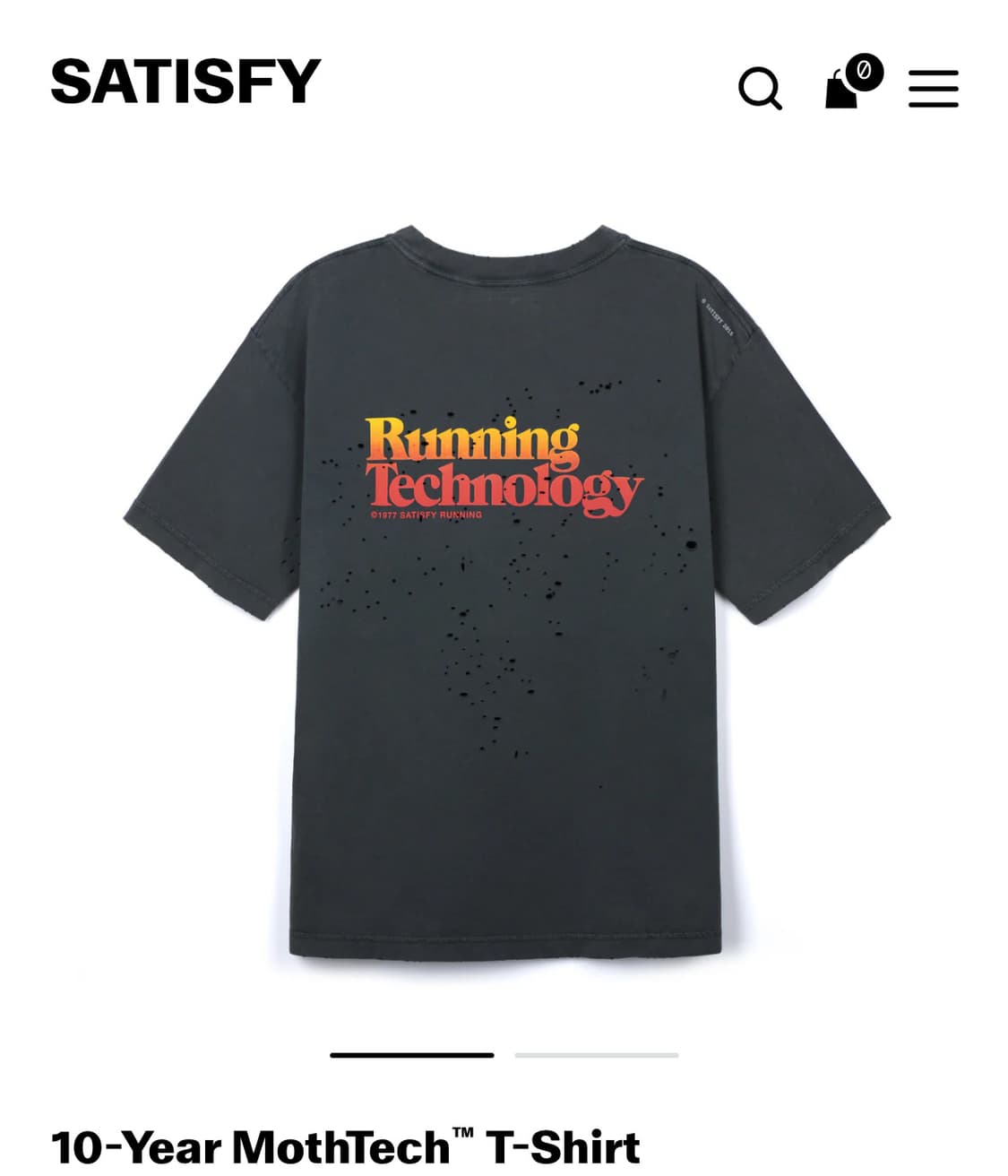 4개모델10-Year MothTech T-Shirt L사이즈 판매합니다 상품이미지2
