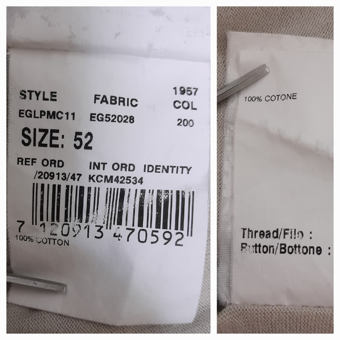 이태리 라르디니 반팔 카라티 52/105 상품이미지7