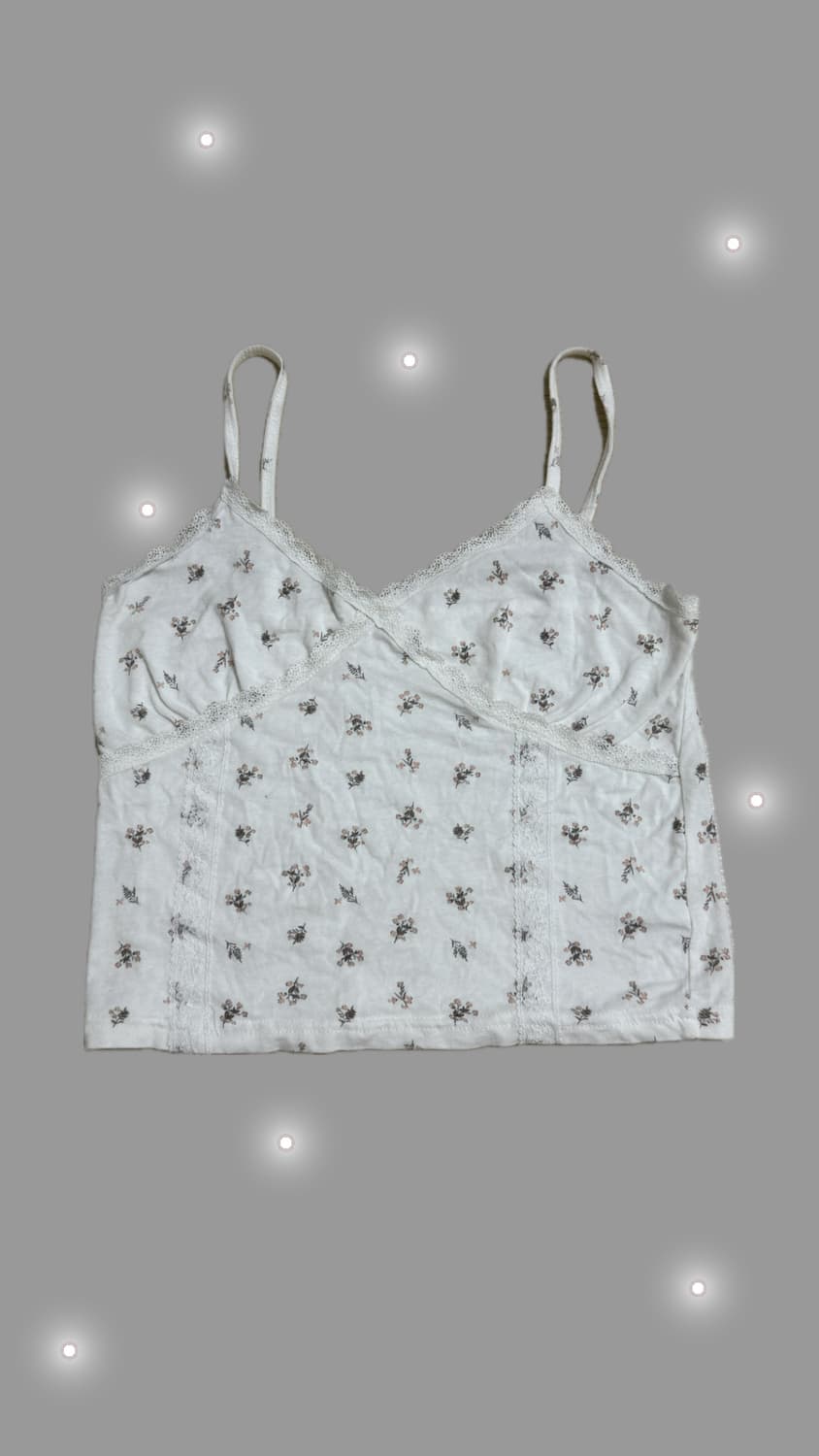 플라워 패턴 슬리브리스 ✿  상품이미지1