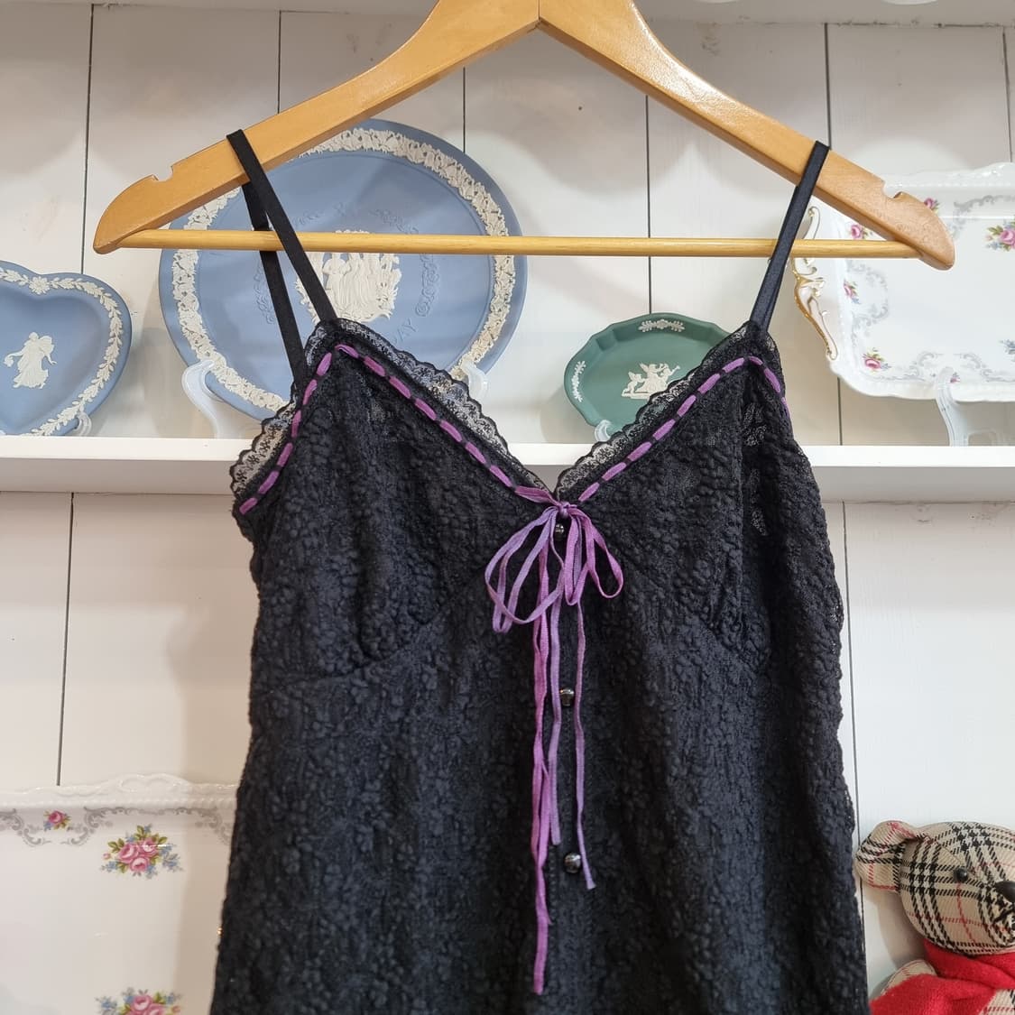 레이스 블랙 캐미솔 상품이미지4