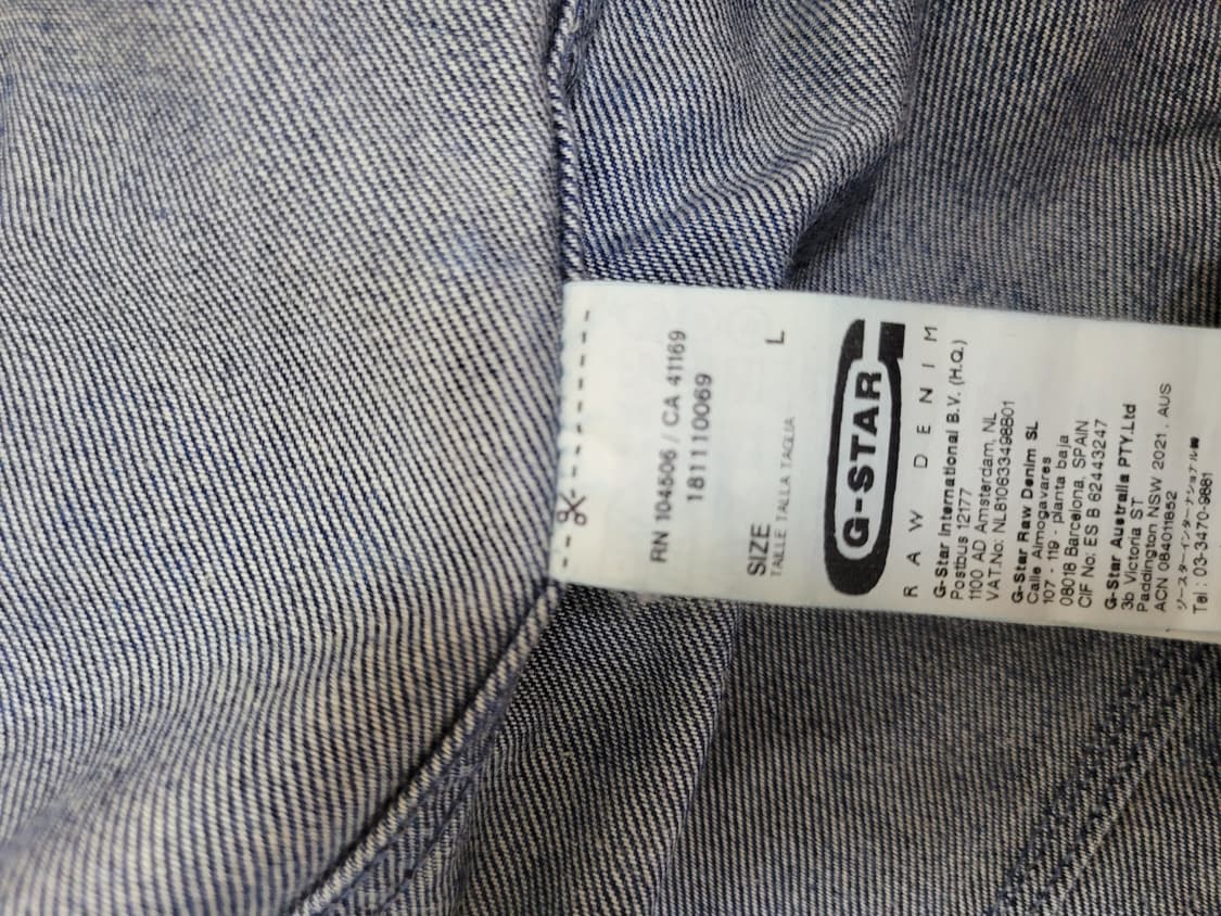 지스타 G-STAR RAW 3301 남자 데님 자켓 L 블루 상품이미지10