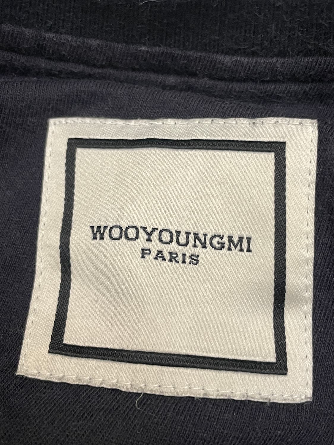 우영미 백로고 스웻셔츠 맨투맨 네이비 22SS 상품이미지7