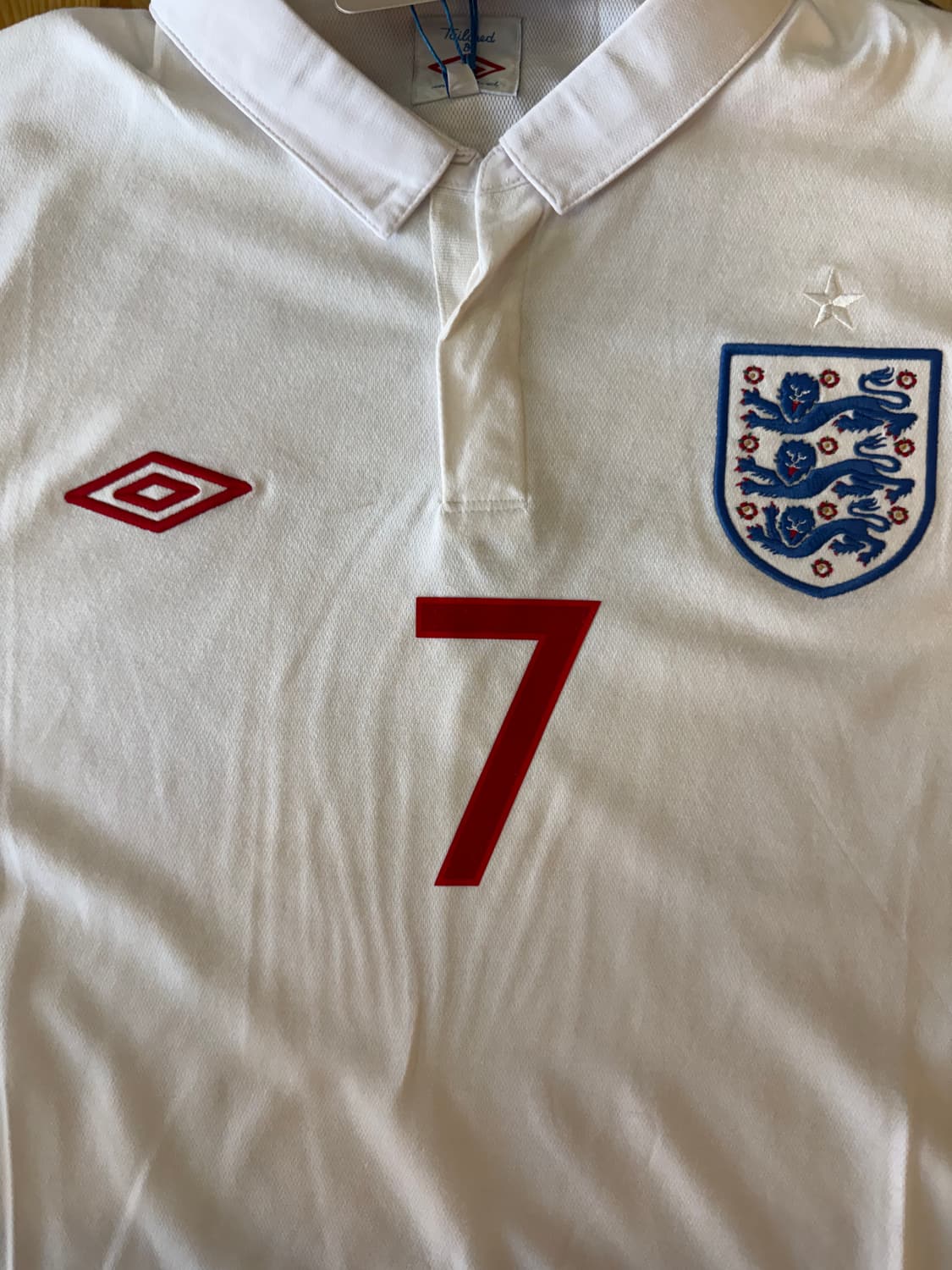 [XL/110]2010 잉글랜드 국대 홈 베컴 유니폼 상품이미지4