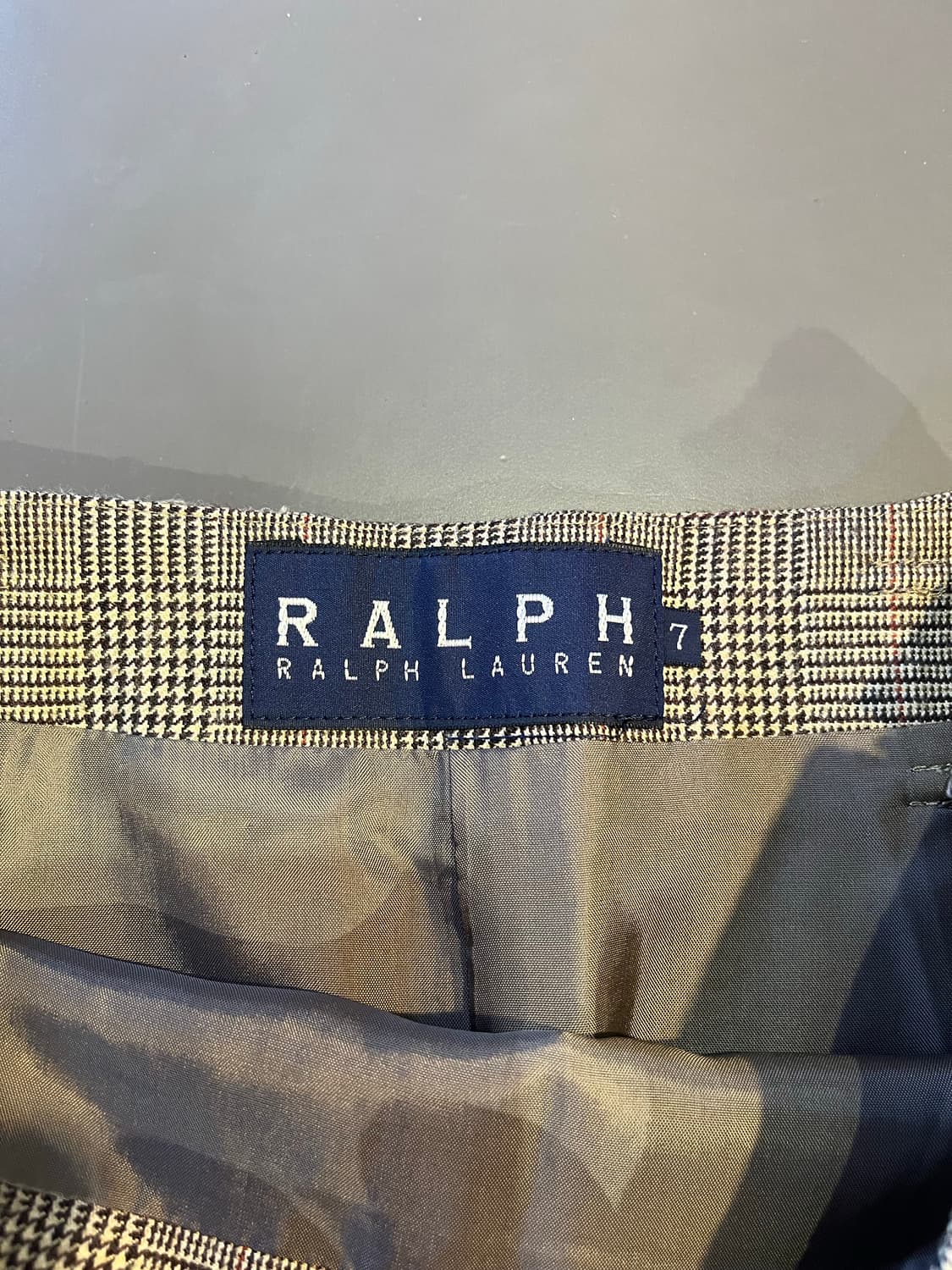 랄프로렌 글렌 울 체크 스커트 상품이미지4