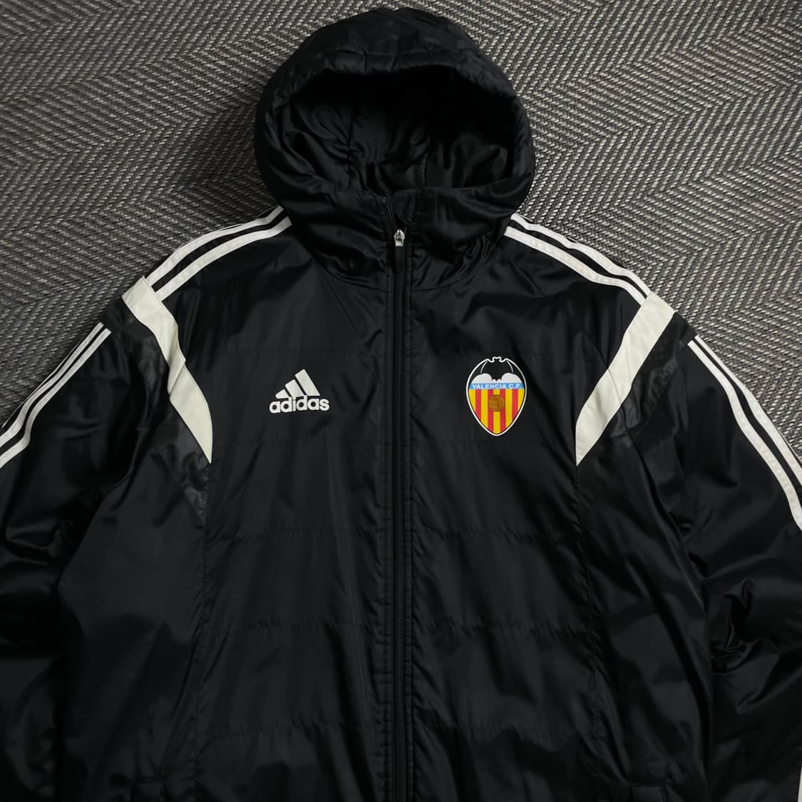 아디다스 FC 발렌시아 삼선 스트라이프 돕바 롱패딩o 4953 상품이미지4