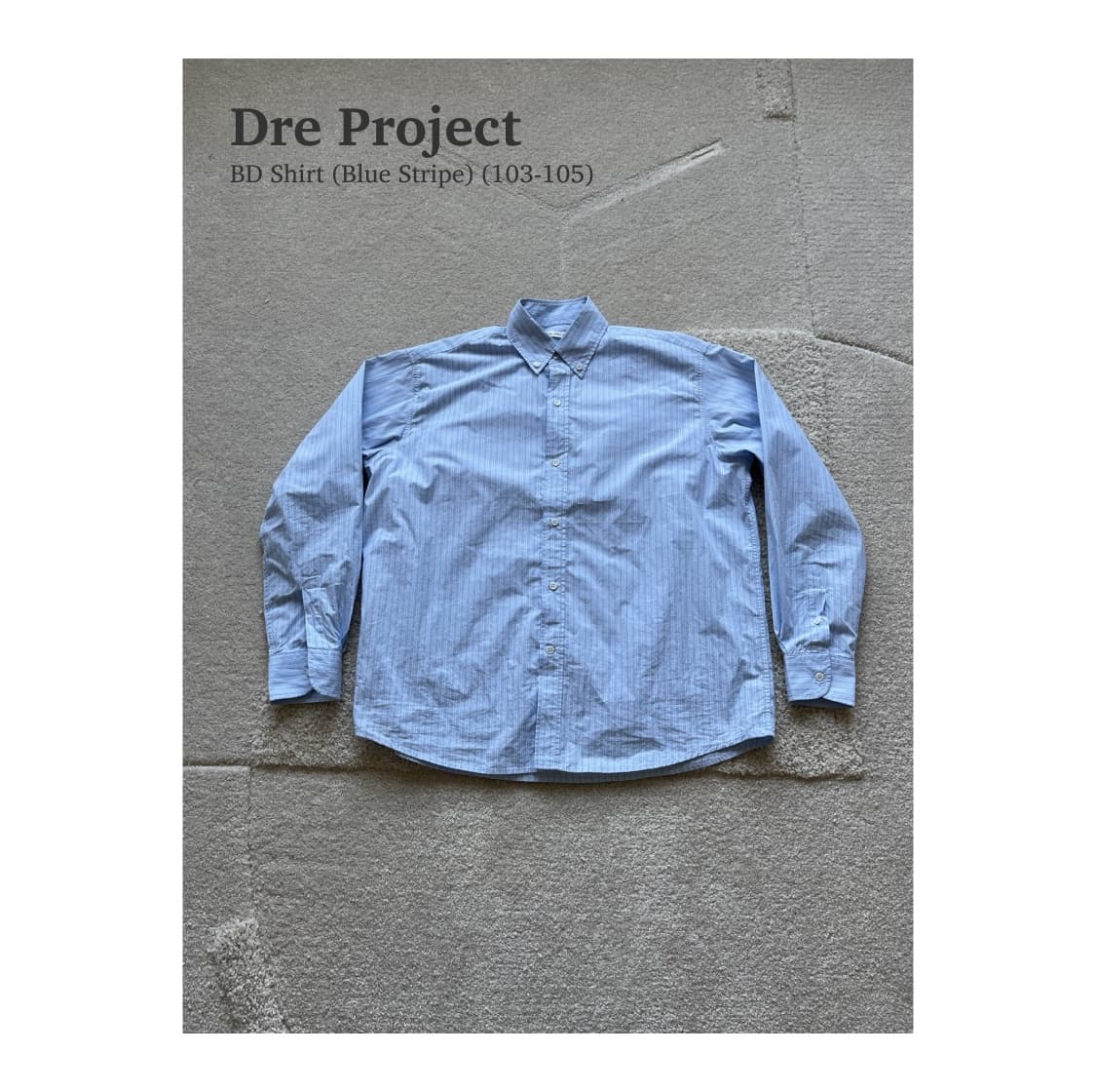 드레 프로젝트 BD Shirt 2size (103-105)  상품이미지1
