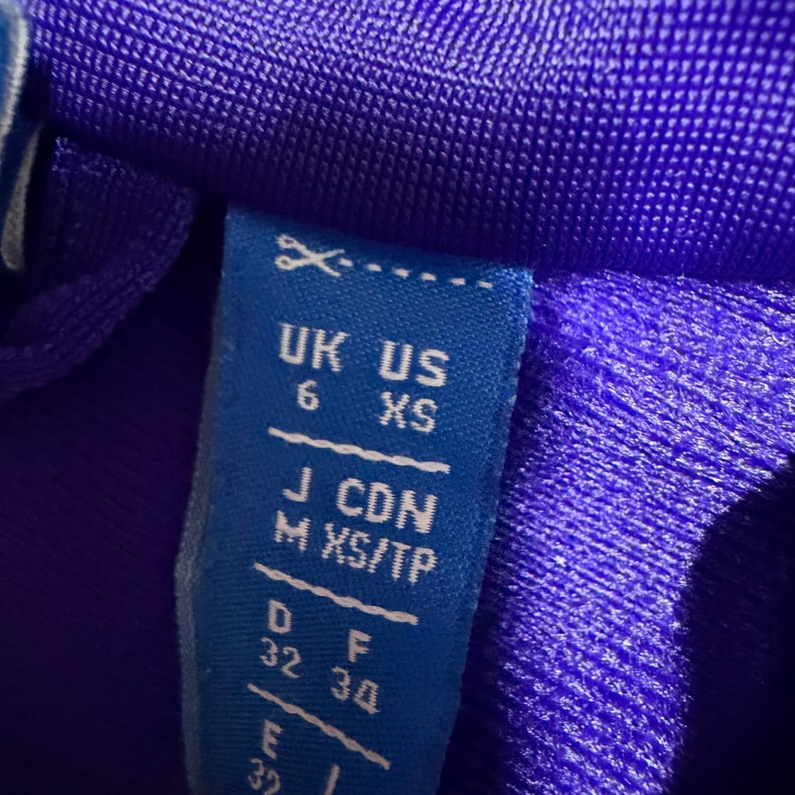 아디다스 퍼플 져지 집업 xs 상품이미지3