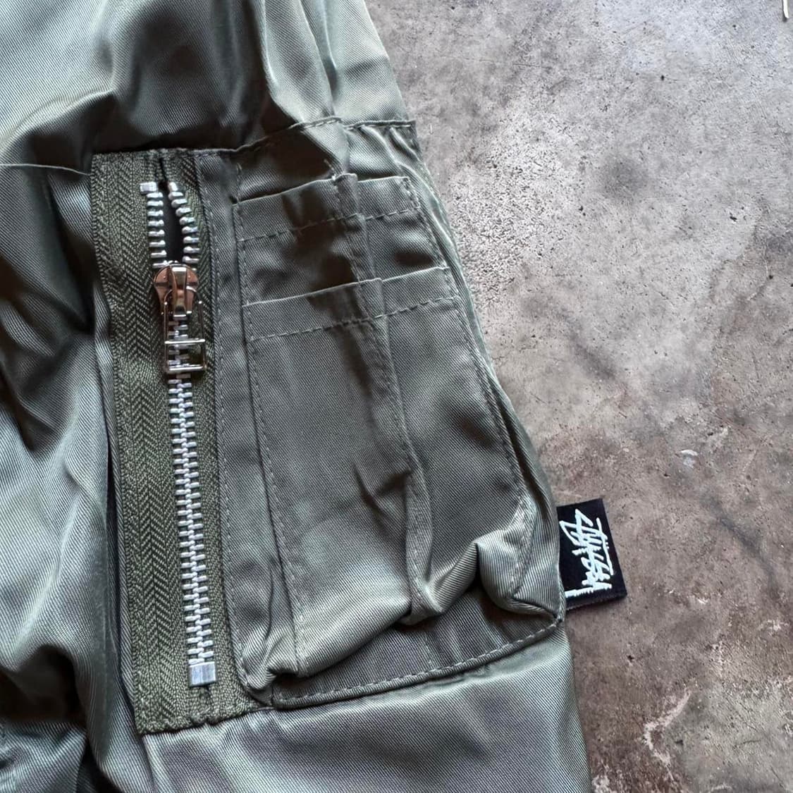 스투시 x CDG MA-1 자켓 올리브 상품이미지4